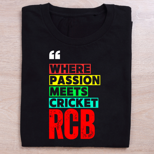 Standard Crew Round Neck Cotton T Shirt | Passionate Fans