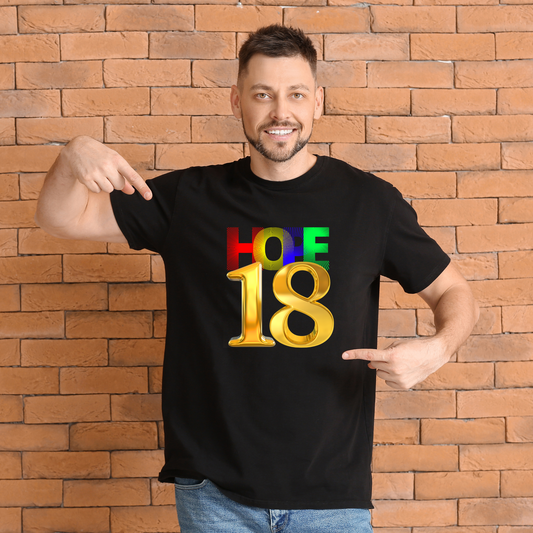 Standard Crew Round Neck Cotton T Shirt | HOPE 18